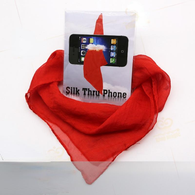 

Волшебный реквизит 2 комплекта Шелковый шарф Через мобильный телефон Забавное представление с близкого расстояния Игра для семейного праздника Легкая интерактивная программа Вечернее представление 2set красный