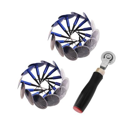 24Pcs Tire Plug Patches Combination Radial Repair Tool Kit W/ Stitcher
