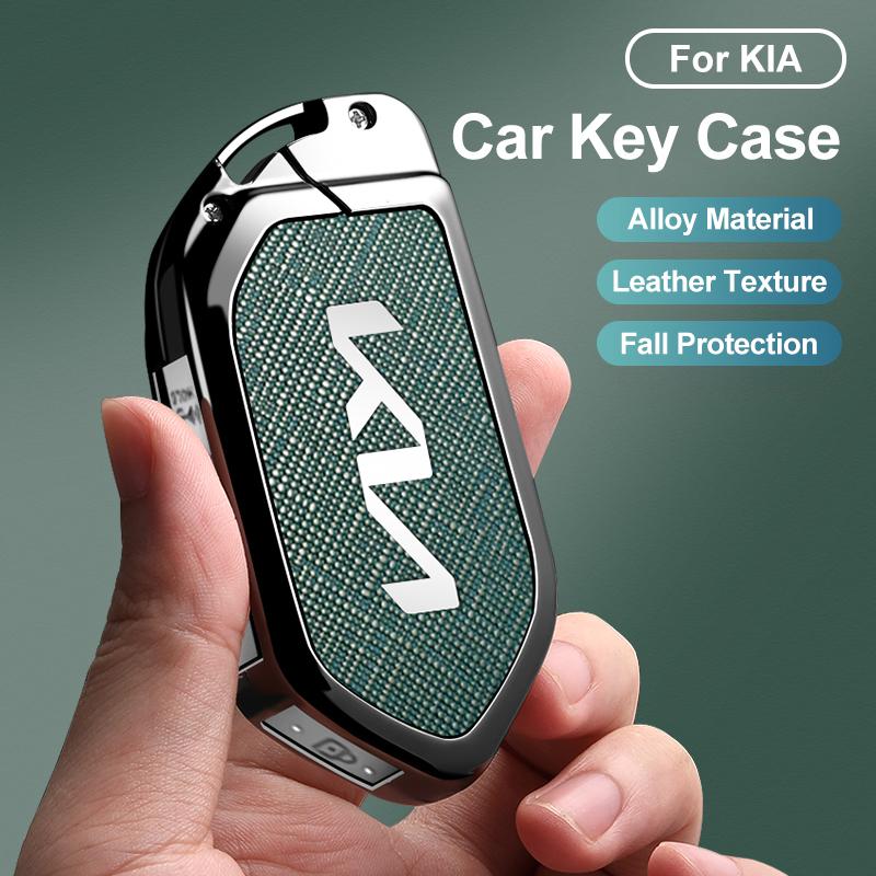 Zinc Alloy Car Remote Car Key Case Cover for Kia KN EV9 Picanto GT Line Carnival Seltos Sorento Morning K5 KA4 EV3 2024Accessory