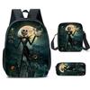 Christmas Eve Horror Thenightmarebeforechristmas Primary And Secondary School School Bags Men'S And Women'S Backpacks