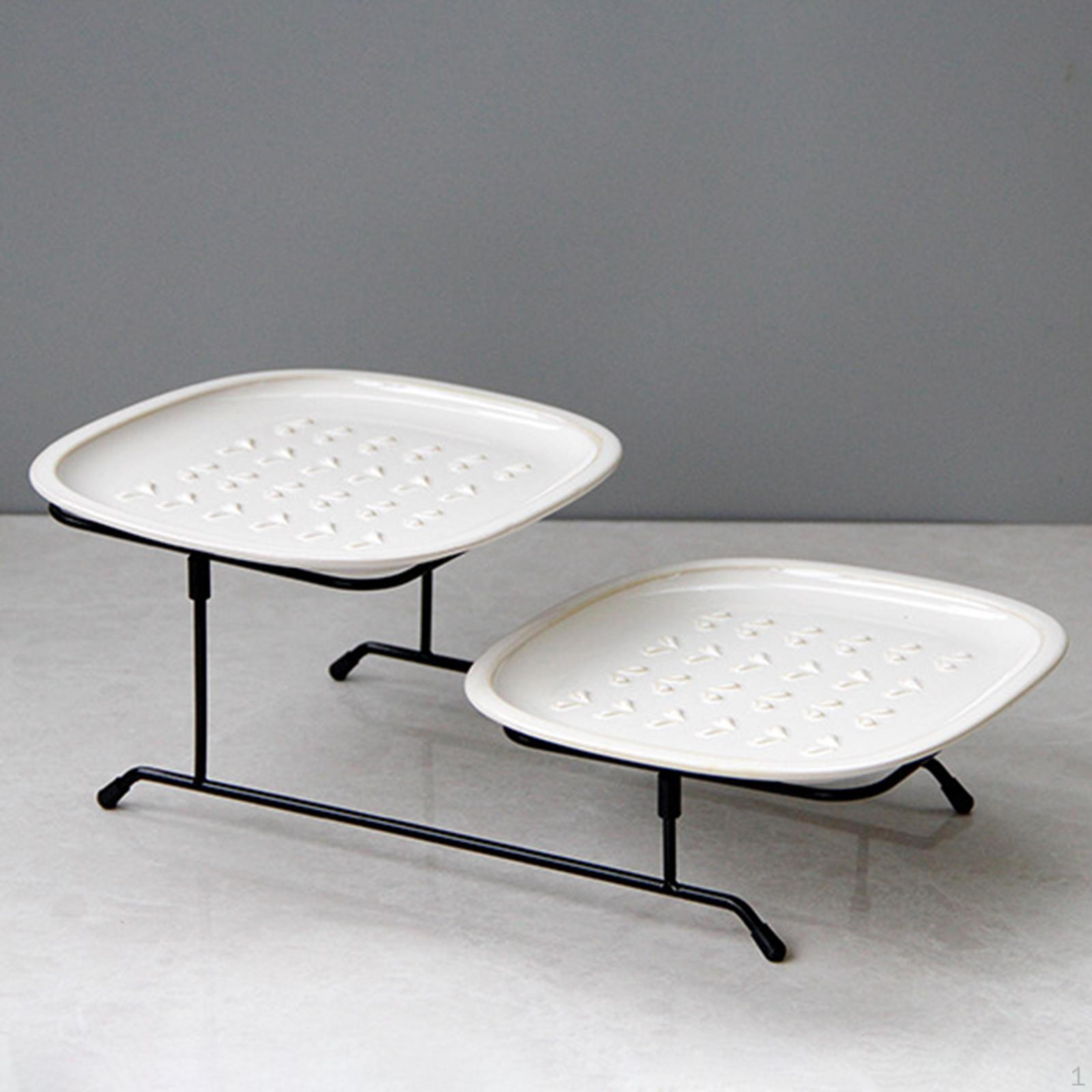 

Dessert Serving Tray Decoration Organizer Fruit Kitchen Cake Candy Holder Tabletop Number Eight Pattern