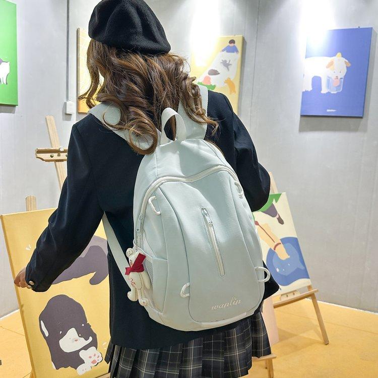 Schoolbag new backpack unisex large capacity simple lightweight student travel backpack ins college bag