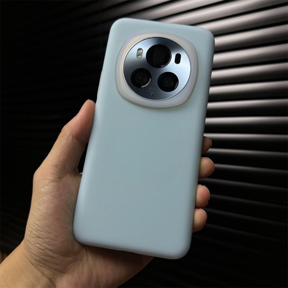Milk Blue Jelly Magnetic Skin Suction, Suitable for Honor Magic1pro Mobile Phone Case, Liquid Silicone Magic Magic1