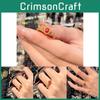Exquisite Antique Style Enamel Iris Flower Zircon And Ruby Ring For Women