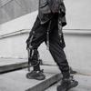 Schwarze Cargohose für Herren, Jogger, Cargohose für Herren, Joggen, japanische Streetwear, Hip Hop, Hippie, Techwear, Gothic-Band