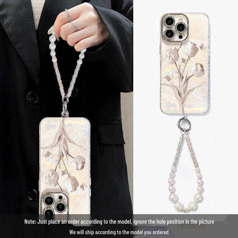 iPhone 15 Pro Max Case with Precise Hole Design for Apple 16E, 17 Air Bracelet, 14, and 13 Tulip Models