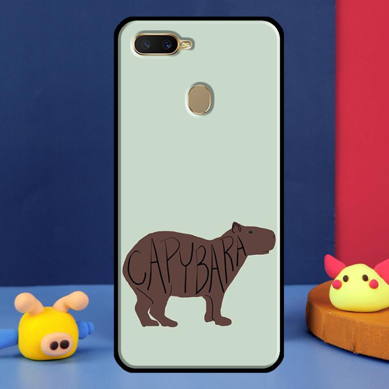 Capybara Lovely Animal For Oppo A54 A57 S A78 A58 A98 A5 A9 A91 A15 A16 A17 A52 A72 A76 A96 A74 A94 A77 Phone Case