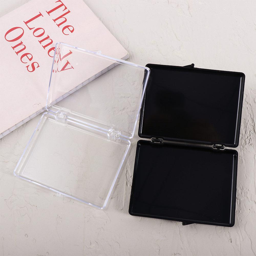 Board Transparent Square Flip Box Nail Storage Box Nail Tips Display Container False Nail Organizer