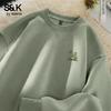 Baleno Herr Lös Passform Grafisk Pullover Sweatshirt