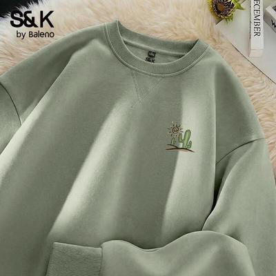 Baleno Men's Loose Fit Graphic Pullover Sweatshirt