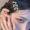 Yousheng 2/4Pcs Hairpin Snake Shape Decor Metal Hair Clip Easy One-Hand Operation Hair Pin Daily Party Chinese New Year Hair Accessories
