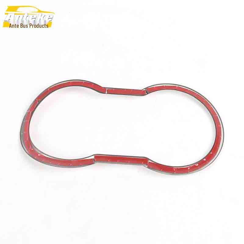 Porte-gobelet MG ZS Acier Inoxydable Anneau Brillant Console Accoudoir Autocollant