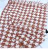 Women's Medium-Length Houndstooth Scarf - Warm, Sweet Style, Imitation Cashmere, Tassel Snood, Thick Shawl