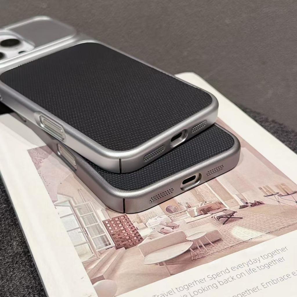 Electroplated Mobile Phone Case Technology Pattern Is Suitable for Second Change iPhone17 Leather Mobile Phone Case Apple 16promax Protective Case