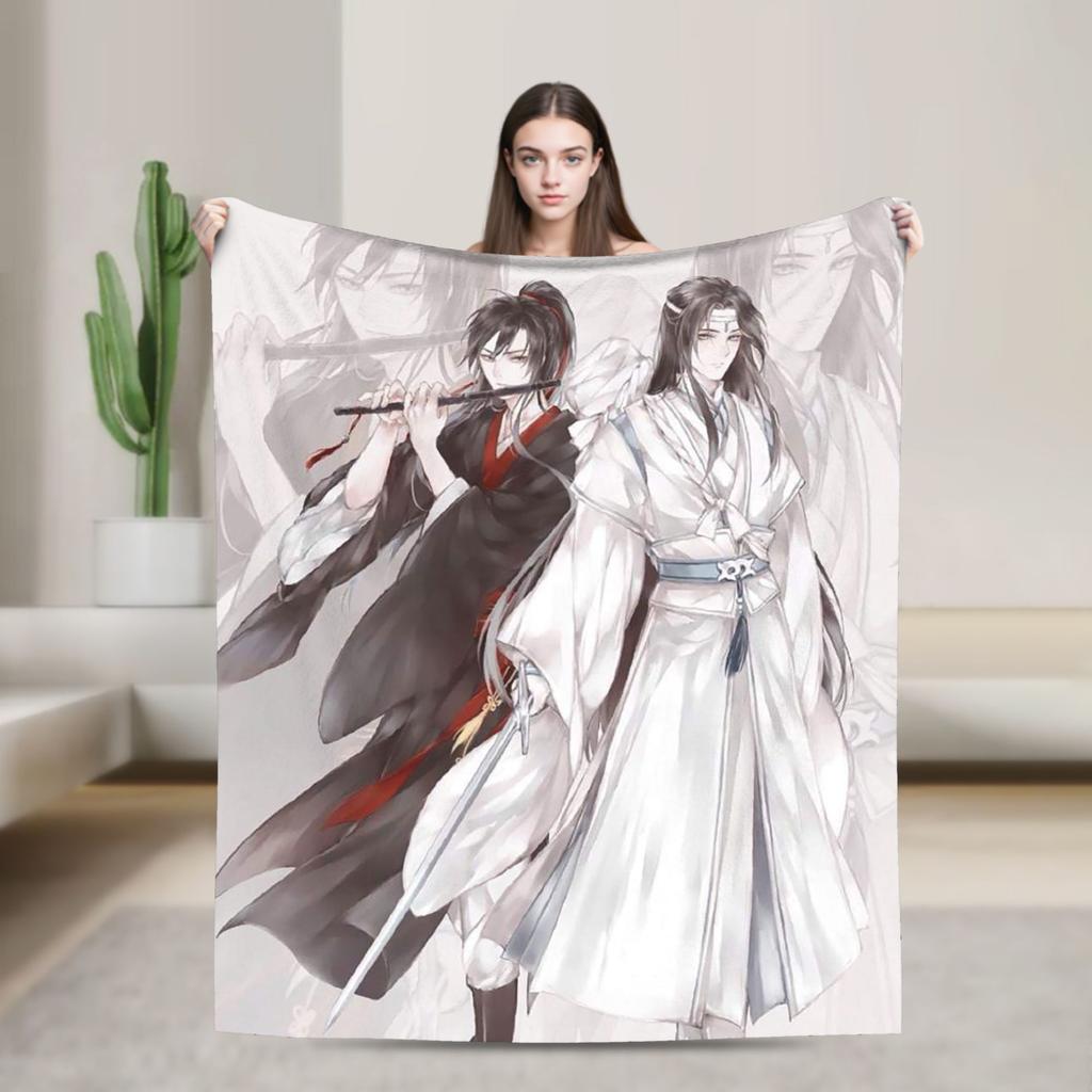 the Untamed Blanket Cute Rabbits Flannel Funny Soft Throw Blanket for Chair Covering Sofa Spring/Autumn