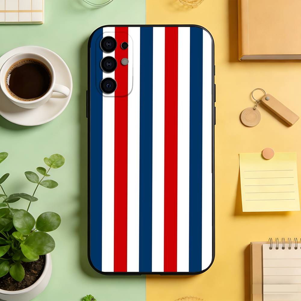 Burgundy Rose Stripe  Phone Case For Samsung S25,S24,S21,S22,S23,S30,Ultra,S20,Plus,Fe,Lite,Note,10,Black Cover