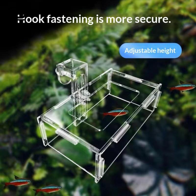 Hanging Acrylic Fish Tank Feeder Anti Drifting Aquarium Feed Feeder Fixed-point Fish Food Feeder Aquatic Aquarium Accessories