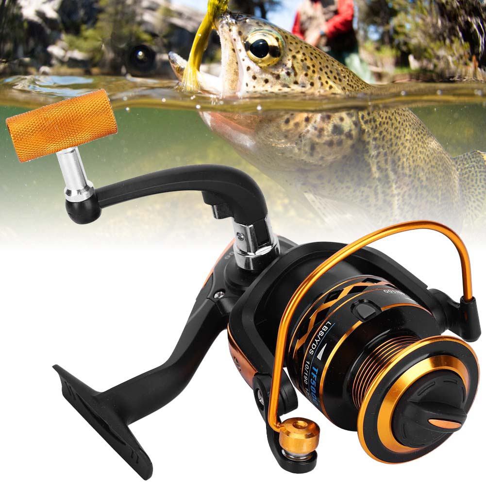 All Metal Spool Folding Rocker Arm Saltwater Spinning Wheel Fishing Reel Accessory ToolTF5000