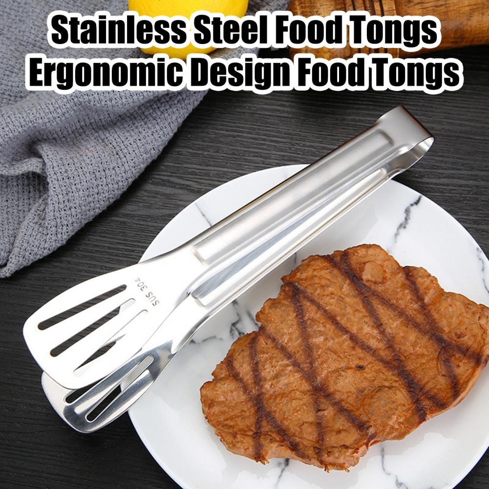 17.5/23.5/29cm Edelstahl Servierzange Hitzebeständige Küchenzange Buffet BBQ Zange Küchenutensil Heimzubehör