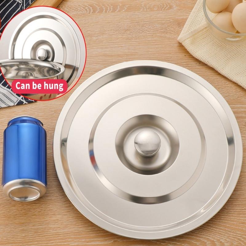 Stainless Steels Frying Pan Cover for Pots Woks Sustainable Kitchen Essential Restaurant Tool Cookware Cover