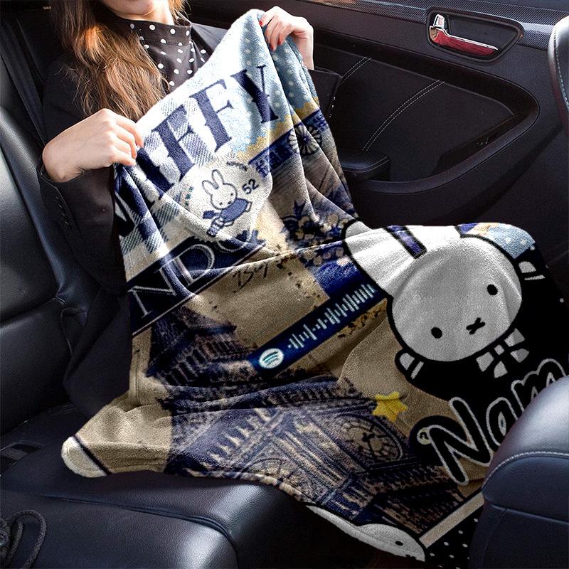 Miffy London Custom Name Blanket Suitable All Seasons Soft Comfortable Sofa Office Home Blanket Soft And Comfortable Camping Trip