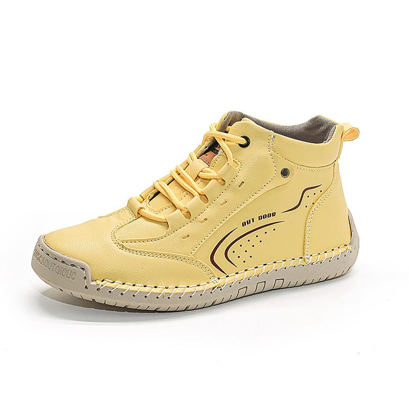 2026 Women's Plus Size Hand-Stitched Martin Ankle Boots - Non-Slip, Soft Sole, Casual Spring Shoes