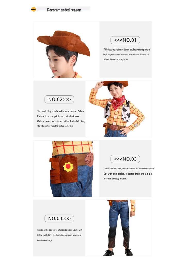 Kids' Toy Story Woody Cowboy Costume for Halloween