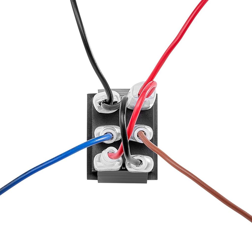 Rocker Switch, 6 Pin Momentary DPDT Rocker Switch, 3-Position (ON)-Off-(ON) Polarity Reversing Switch AC 250V/16A 125V/ 20A for Auto Car Boat