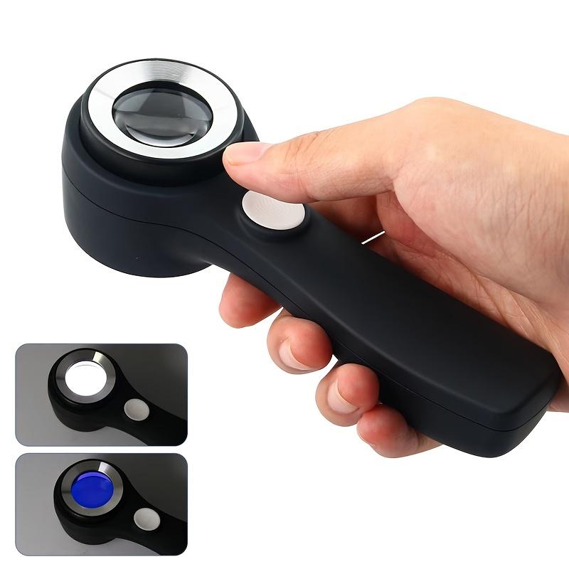 Lupă de 60 de ori cu lumină, ștampilă de identificare ochi de porumbel HD mărimea taliei