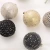 12pcs 8cm Sequin Christmas Balls Set Plastic Sparkling Painted Christmas Ball Gift Box DIY Crafts Christmas Tree Pendant