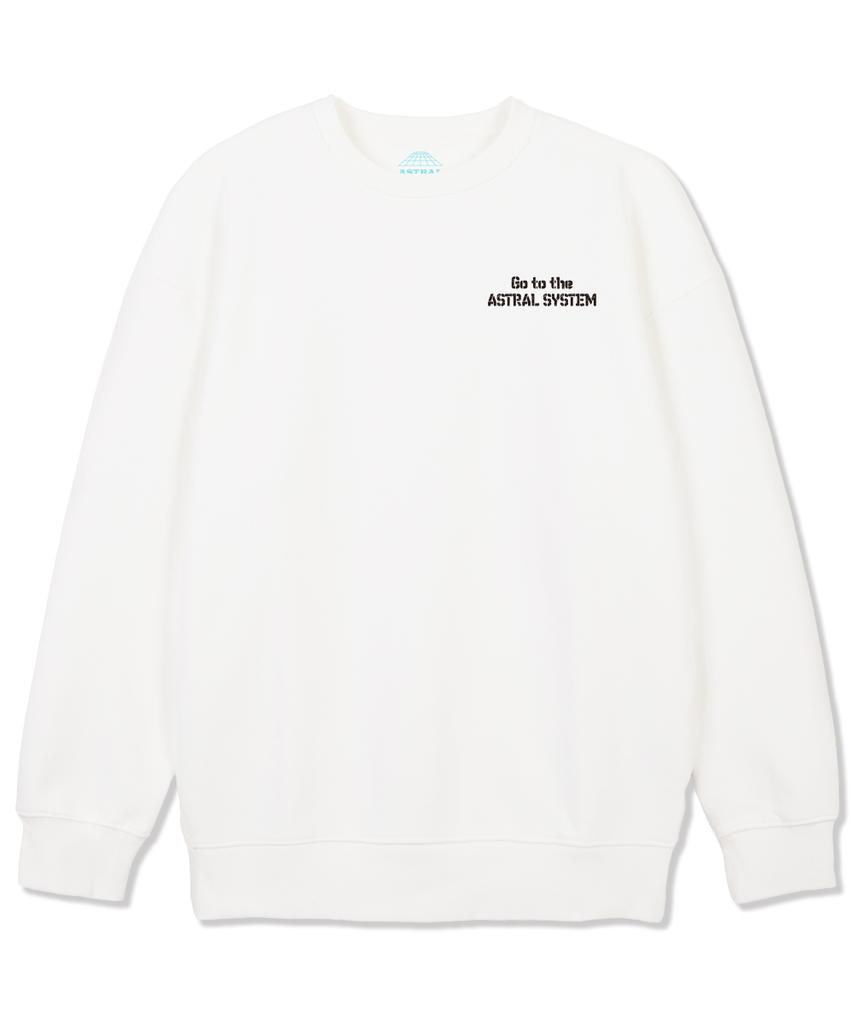 ASTRAL PROJECTION Astral System Loose Fit Sweatshirt_White