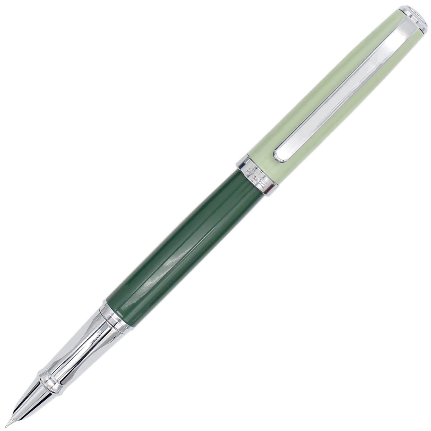 

Gullor Morandi Colorful Metal Fountain Pen with Ink Fine Green Converter, Nib, зелёный