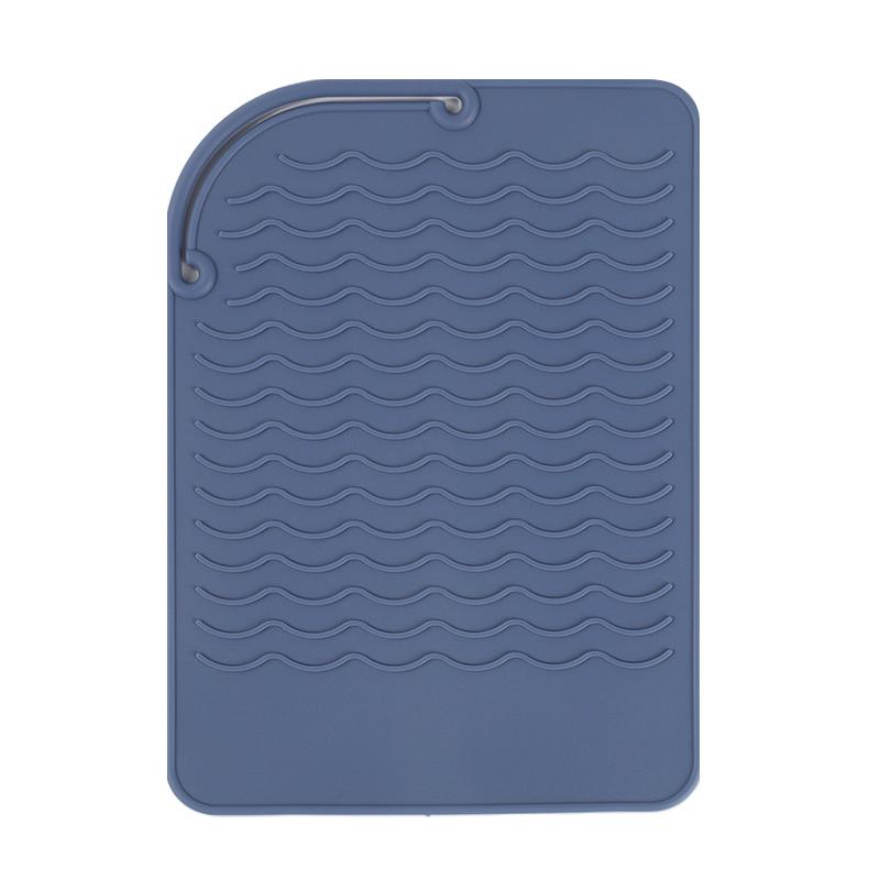 Silikonowa podkładka żaroodporna na prostownice i lokówki - Antypoślizgowa, termoizolacyjna, przenośne narzędzie do przechowywania