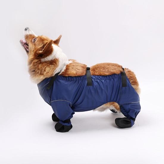 Cizme impermeabile pentru câini cu bretele, pantofi de ploaie pentru câini cu 4 picioare, protector antiderapant pentru labele animalelor de companie pentru mici