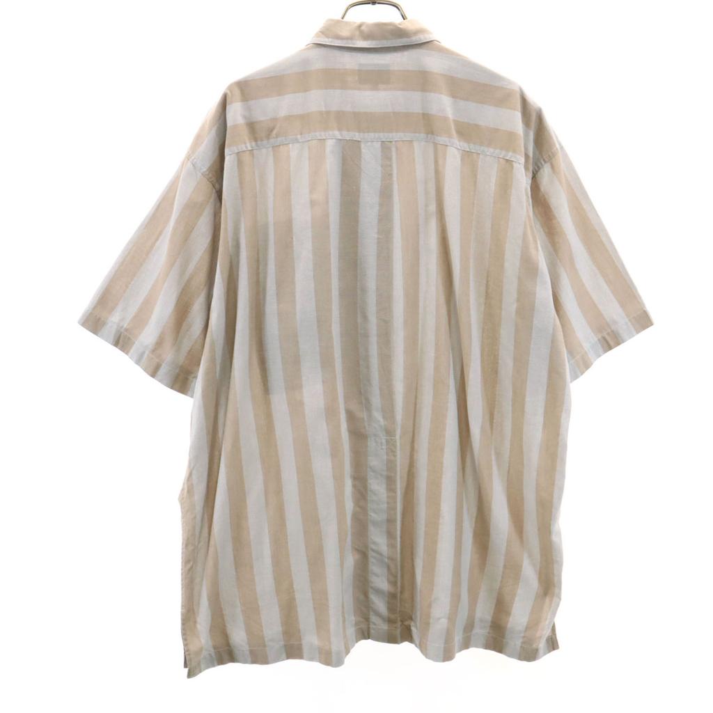 ISSEY MIYAKE 90s Old Striped Pattern Short sleeve shirt L Special wing Men's Used