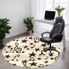 1pc Music Notes Pattern Chair Carpet for Office, Non-slip, Soft and Durable Office Rug for Decoration, Perfect for Office Yy251229202