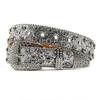 Personality PU Leather Rhinestone Belts Y2K Blingbling Rivet Belt Hollow Black Women Waistband Women