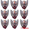 10Pcs/Lot Skull Punk Patches For Clothing Hip Hop Iron On Patches For Clothes Patch Thermoadhesive Embroidery Fusible Patch DIY