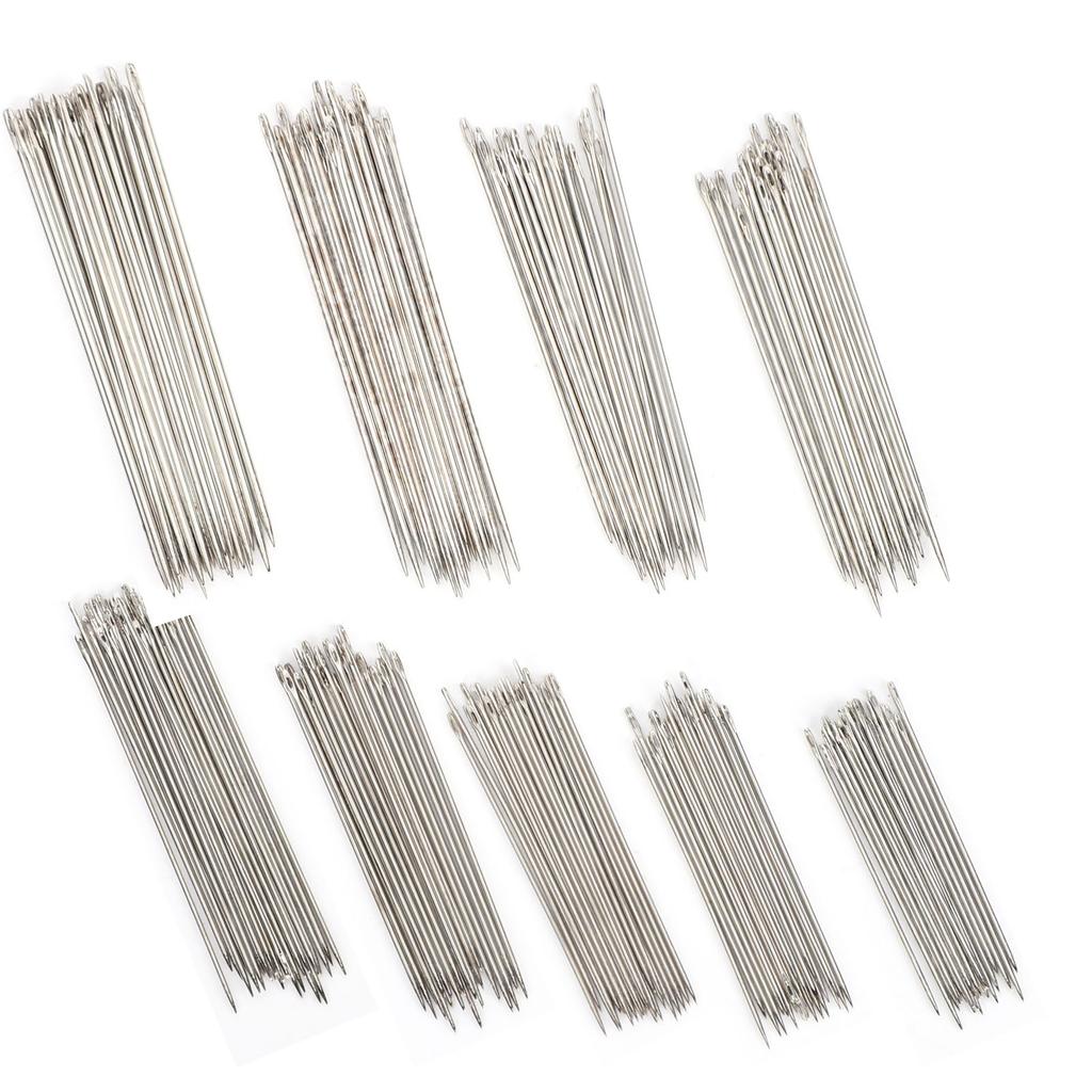 216Pcs Nähnadeln Edelstahl Stickerei HandStitching Quilt Reparatur Haushalt DIY(S# Klein