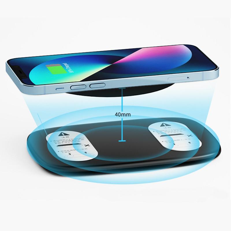 40mm Invisible Wireless Chargers Under Table Marble Furniture Desk Wireless Charging Station for iPhone Samsung  Xiaomi