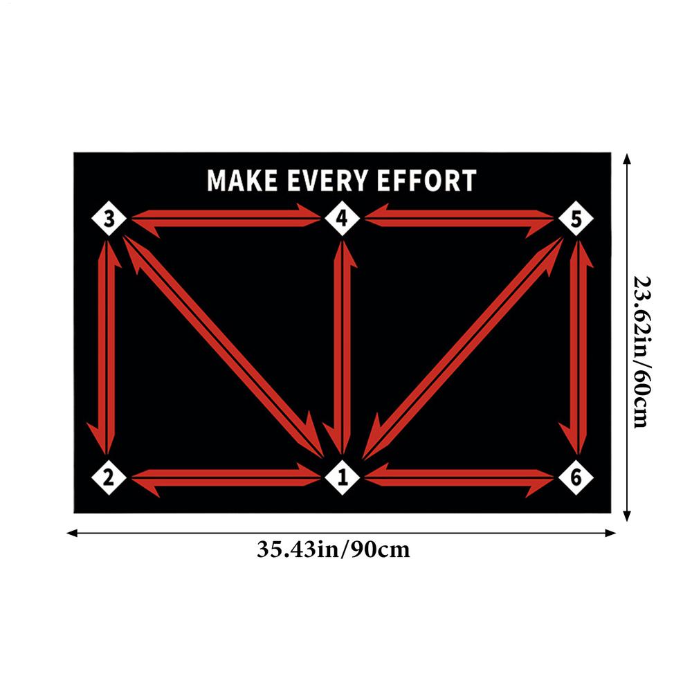 Soccer Footstep Training Mat Footstep System Training Blanket Silent Soccer Practice Equipment for Boys Girls Improve Speed