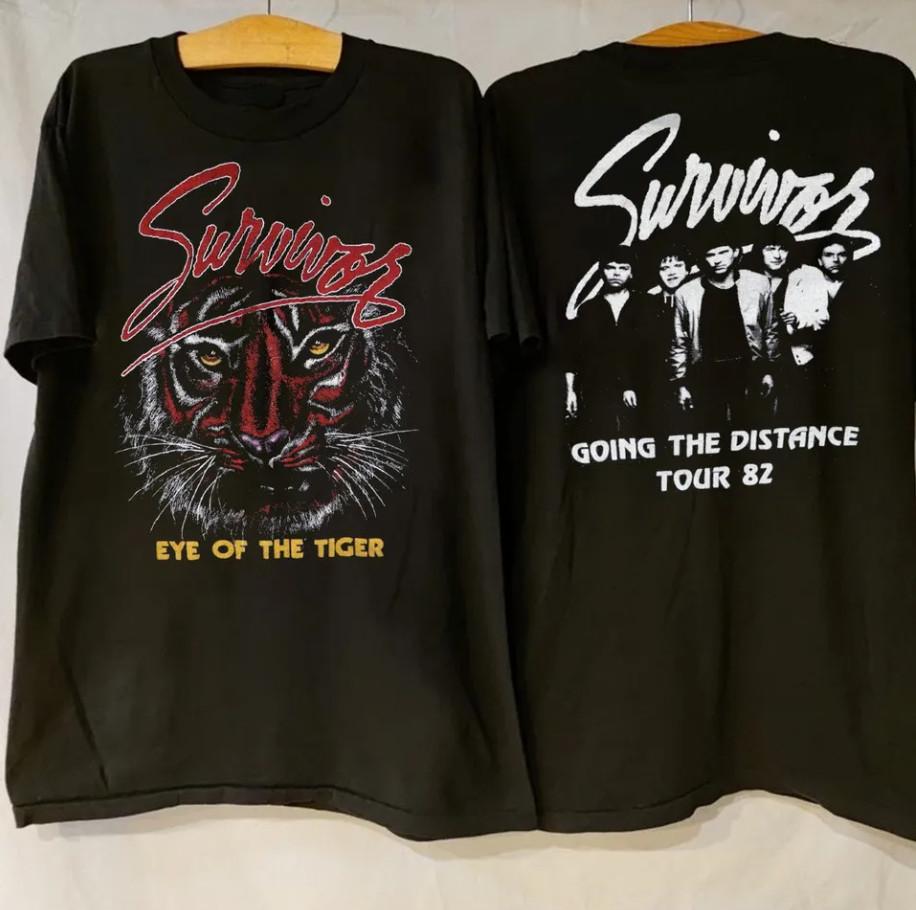 Eye Of The Tiger Going The Distance Survivor TShirt Cotton RI_102 L