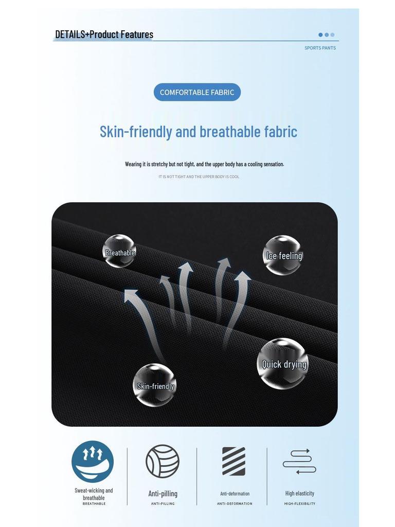 Herren Schnelltrocknendes Eis-Seide Sommer Lauf-T-Shirt