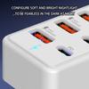 Multiport USB C und USB A Ladeadapter Steckdose Unterstützt 12 Geräte Gleichzeitiges Laden Adapterstationen