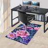 1pc Floral Artwork Area Rug Soft Flannel Floor Mat for Living Room, Bedroom and Carpet, Sofa Coffee Table Floor Mat, Decorative Rug Q02