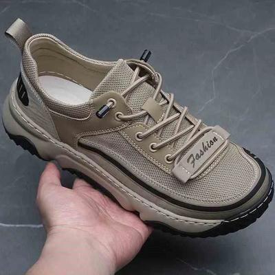 Fashion Trendy Breathable Casual Shoes For Men 2025 New Summer One Step Soft Bottom Canva Shoes Wholesale Non-Leather Leatherless Shoes