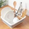 Kitchen Foldable Dish Rack Storage Water Leakage Tableware Bowl Dinnerware Drain Bowl Tray Home Drying Rack Washable Plastic