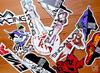 Evangelion Racing EVA Racing Sticker Asuka Race Queen Character Sticker Anime Licensed Product LCS1231 Gs Official Goods
