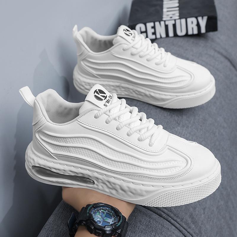 

New spring leather breathable sneakers outdoor niche shoes versatile sneakers 44