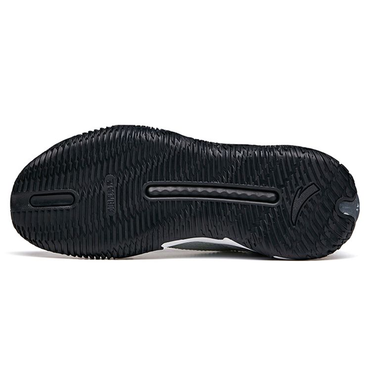 Anta Reverse Blade Comfortable Shock Absorption Non-Slip Wear-Resistant Breathable Low-Top Basketball Shoes Men sneaker White Black 112121616S-4